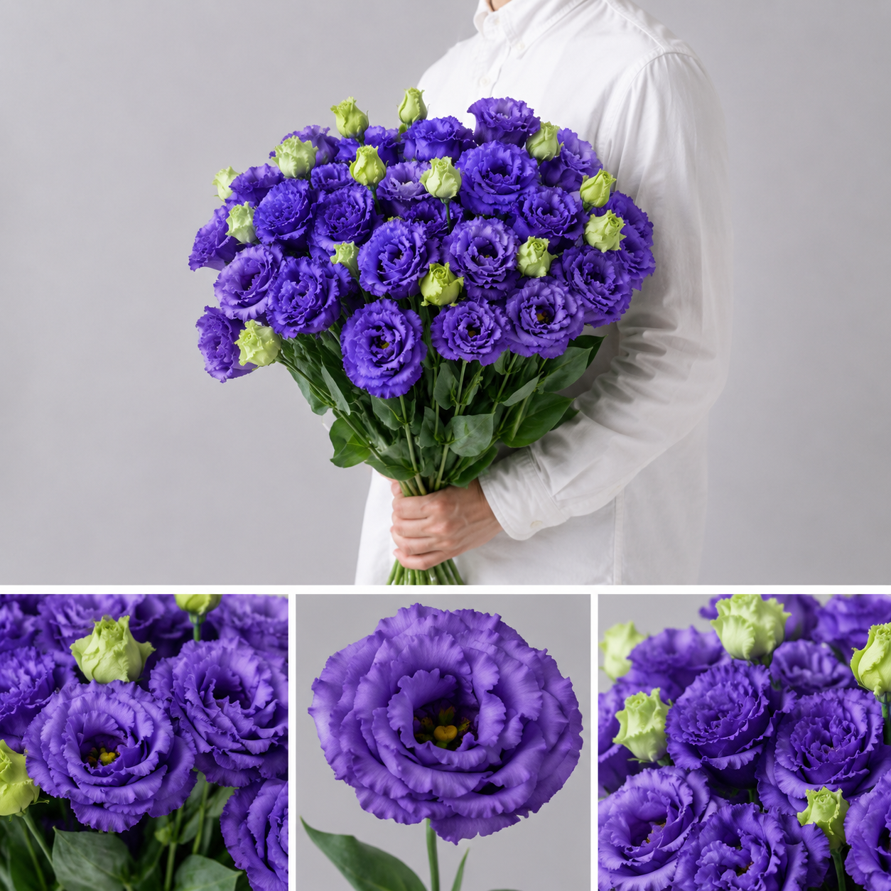 【esprio fleurs paris】【切花最高等級『秀等級』トルコキキョウ『ボヤージュ ブルー』10本セット】【エスプリオフルール】