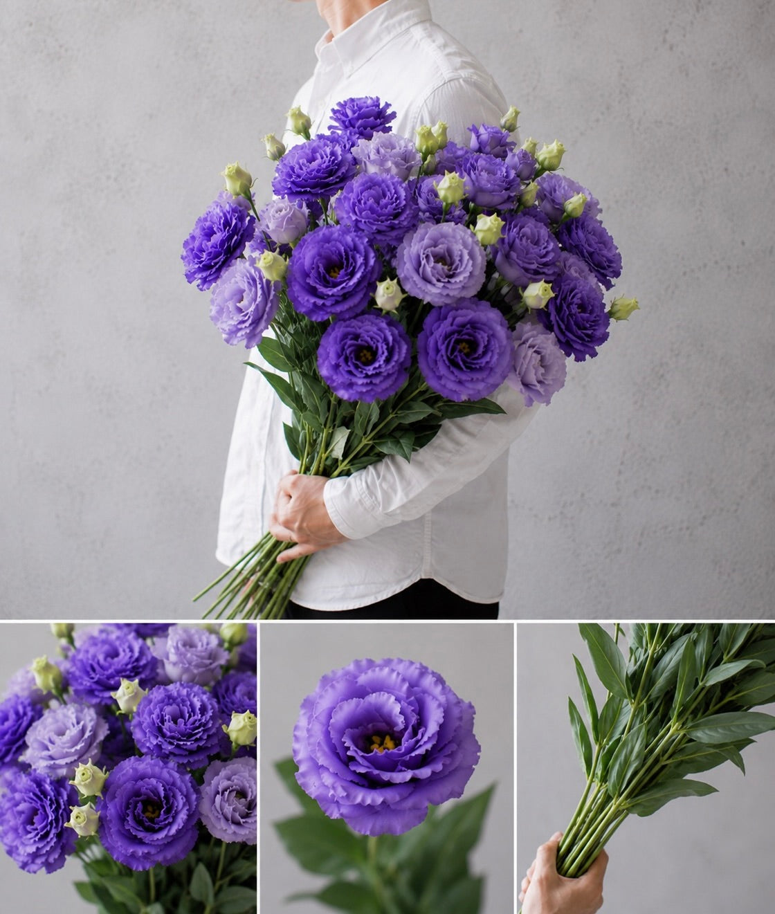 【esprio fleurs paris】【 切花最高等級『秀等級』トルコキキョウ / ボヤージュブルー（切花）10本セット】【エスプリオフルール】
