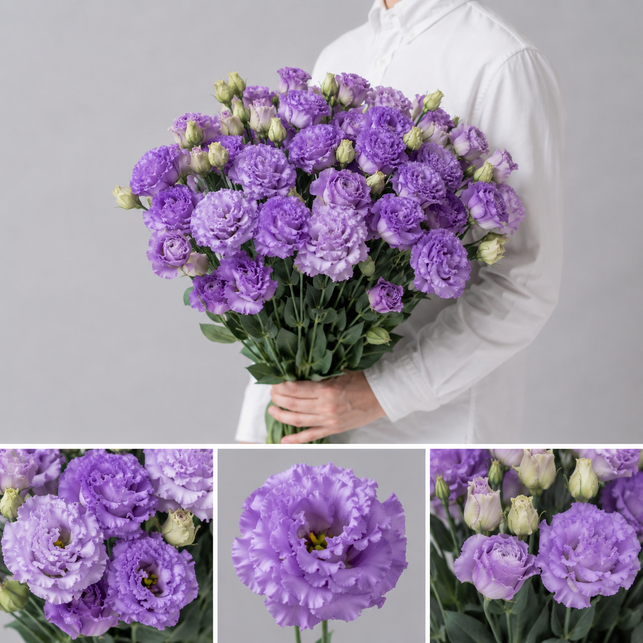 【esprio fleurs paris】【切花最高等級『秀等級』トルコキキョウ『セレブ アメジスト』10本セット】【エスプリオフルール】