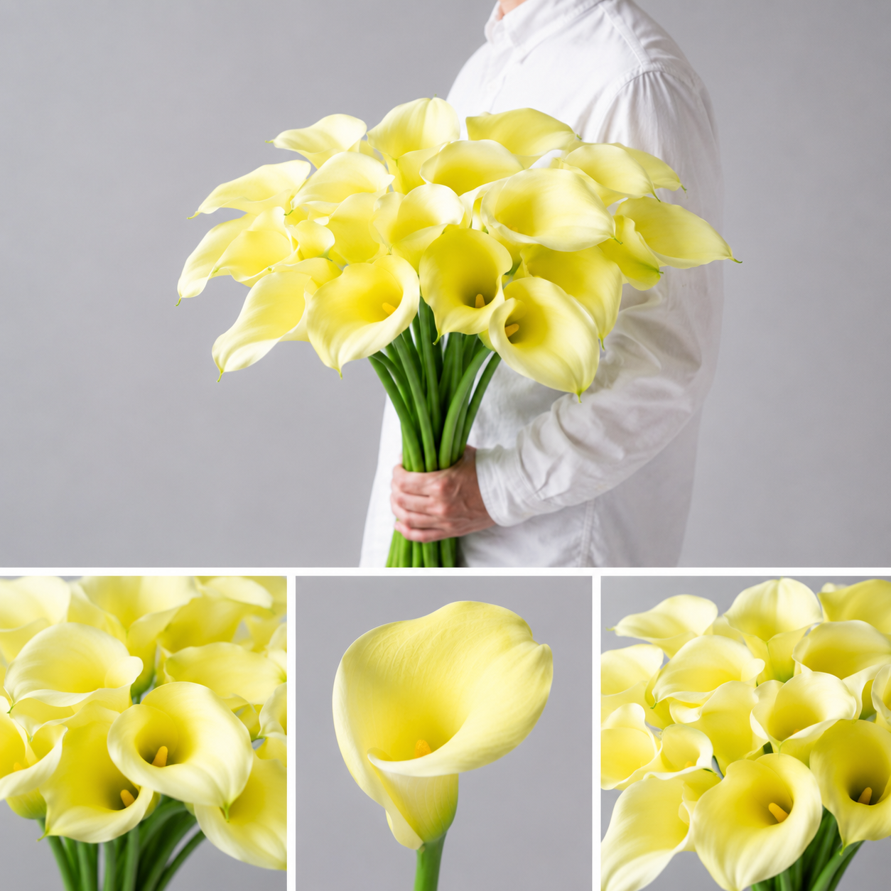 【esprio fleurs paris】【切花最高等級『秀等級』カラーYG（レモン）」 10本セット】【エスプリオフルール】