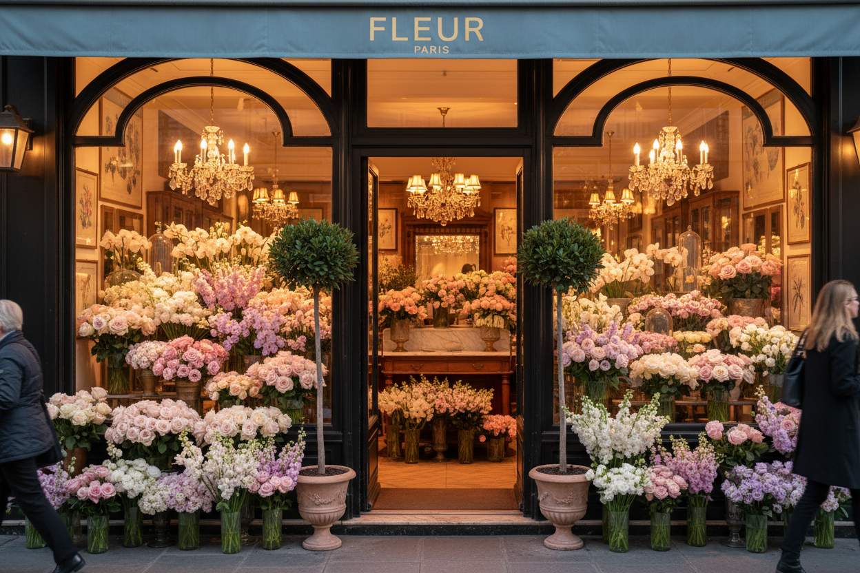 パリの高級花店